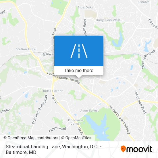 Steamboat Landing Lane map