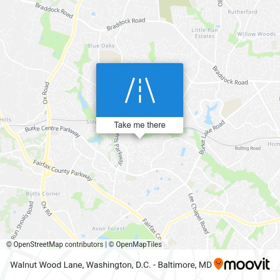 Walnut Wood Lane map
