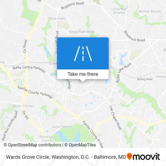 Wards Grove Circle map