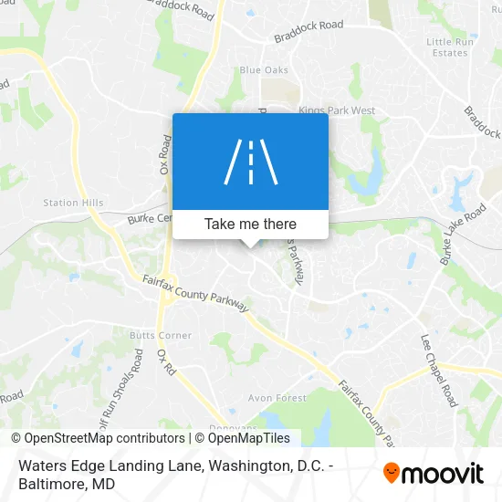 Mapa de Waters Edge Landing Lane