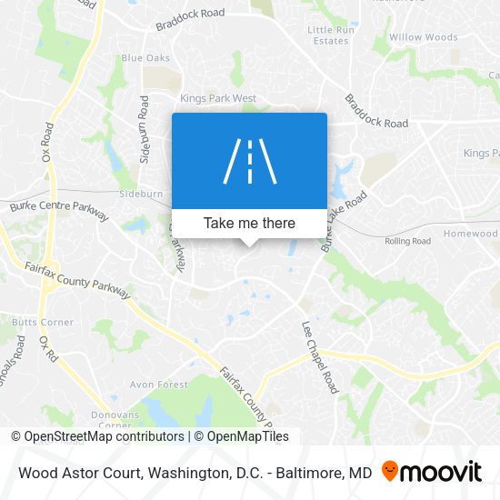 Mapa de Wood Astor Court