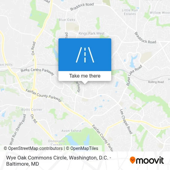 Wye Oak Commons Circle map
