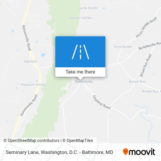 Seminary Lane map