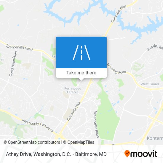 Athey Drive map