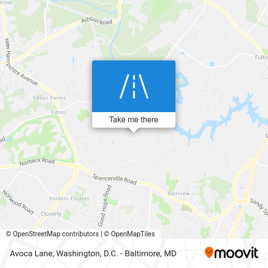 Avoca Lane map