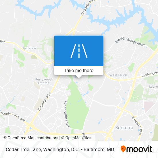 Mapa de Cedar Tree Lane