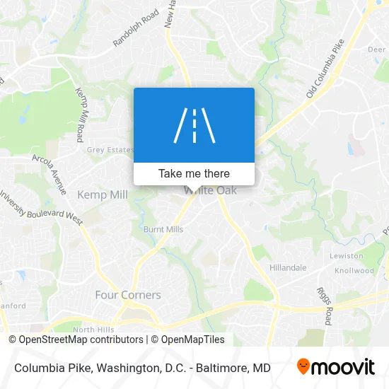 Columbia Pike map