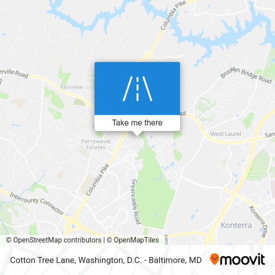 Mapa de Cotton Tree Lane