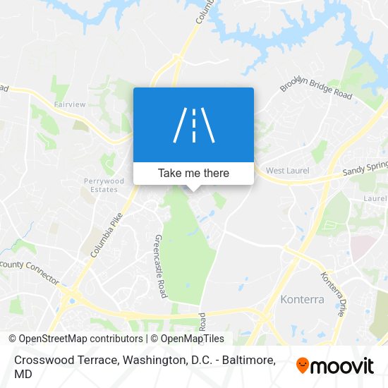 Crosswood Terrace map