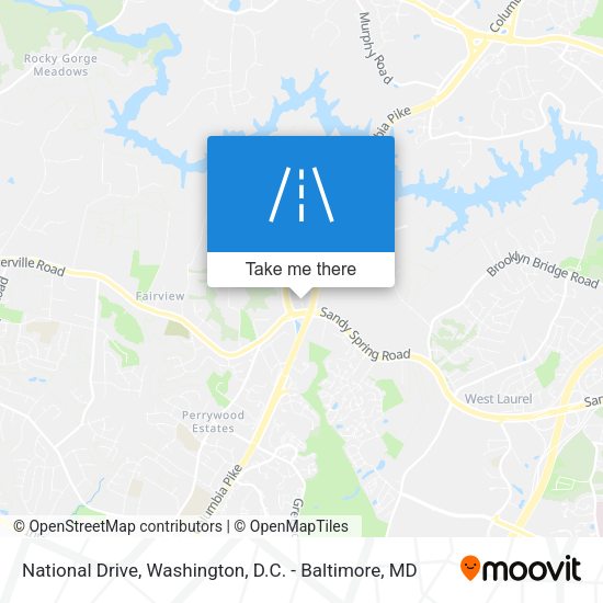 Mapa de National Drive
