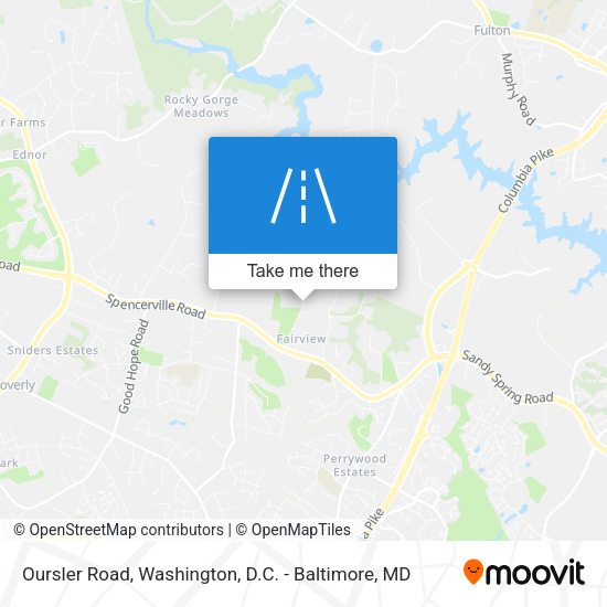 Oursler Road map