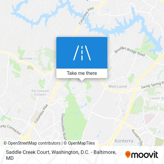 Saddle Creek Court map