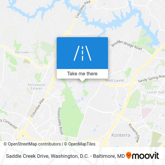 Mapa de Saddle Creek Drive