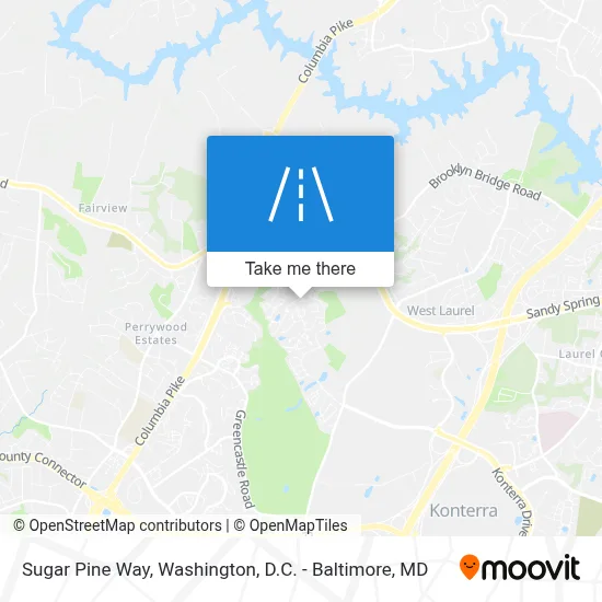 Sugar Pine Way map