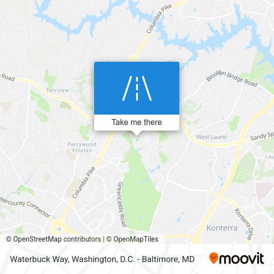 Waterbuck Way map