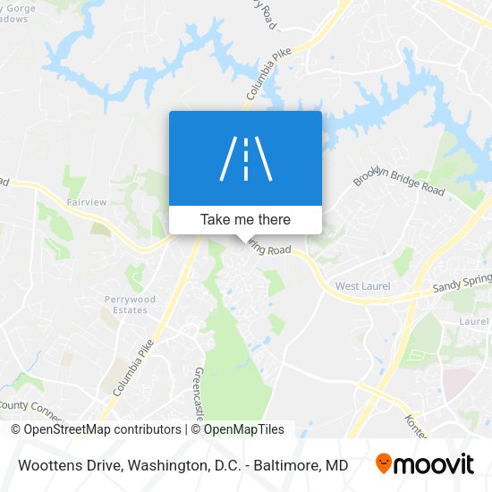 Mapa de Woottens Drive