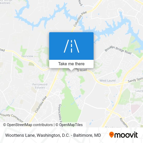 Woottens Lane map