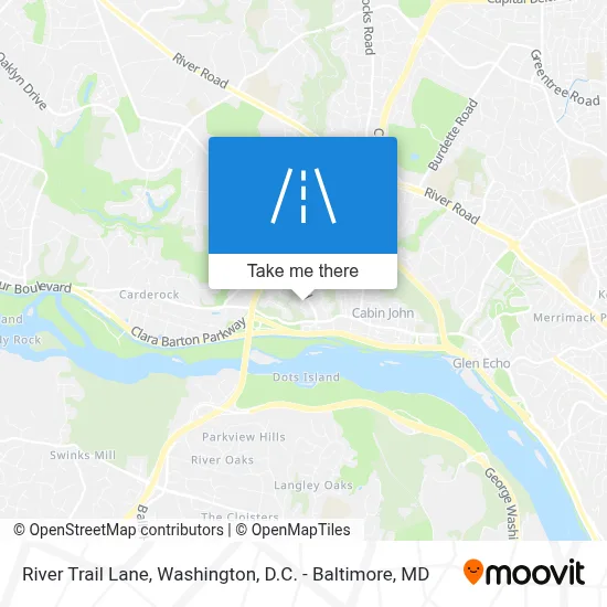 River Trail Lane map