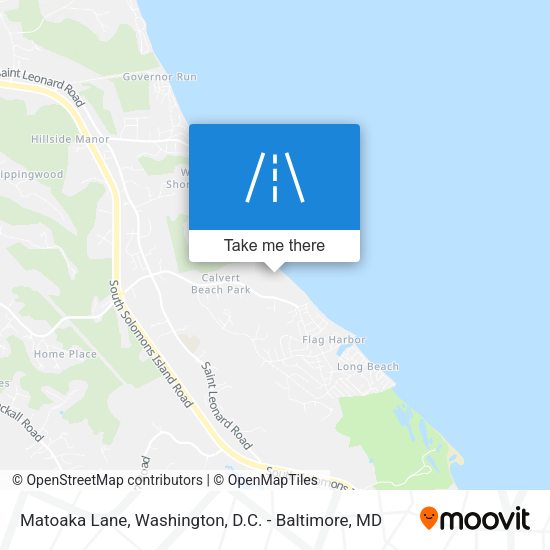 Matoaka Lane map