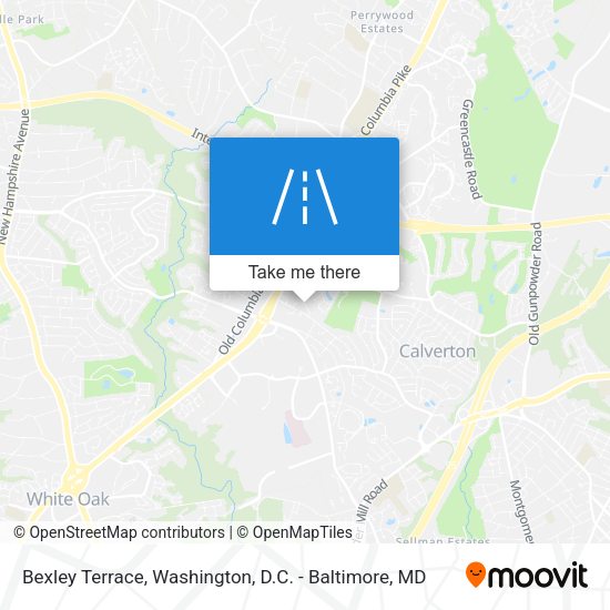 Bexley Terrace map