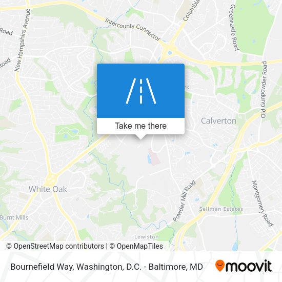 Bournefield Way map