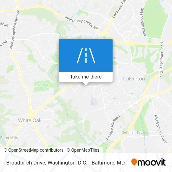 Broadbirch Drive map