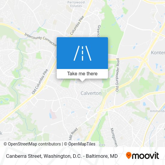 Mapa de Canberra Street