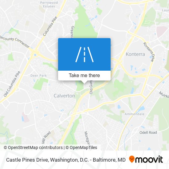 Mapa de Castle Pines Drive