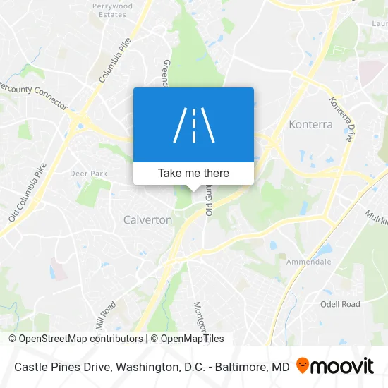 Castle Pines Drive map