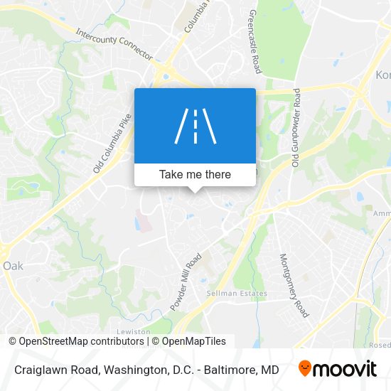 Mapa de Craiglawn Road