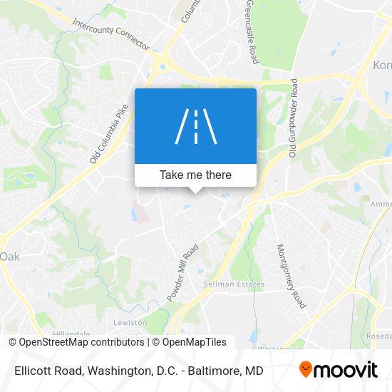 Ellicott Road map