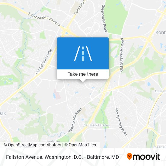 Fallston Avenue map