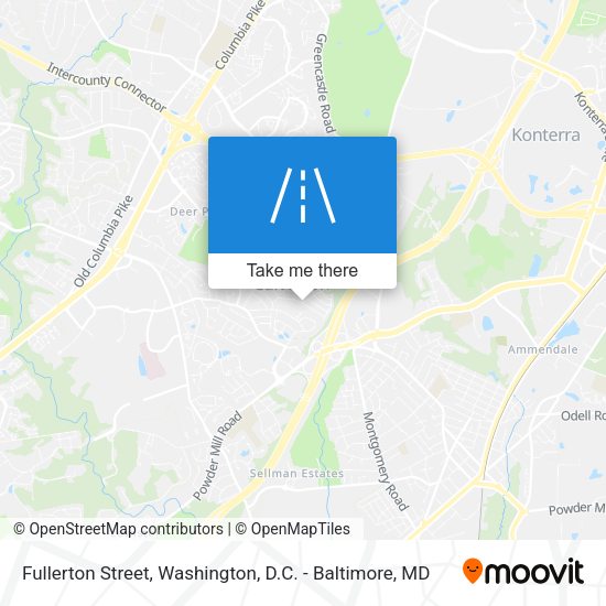 Fullerton Street map