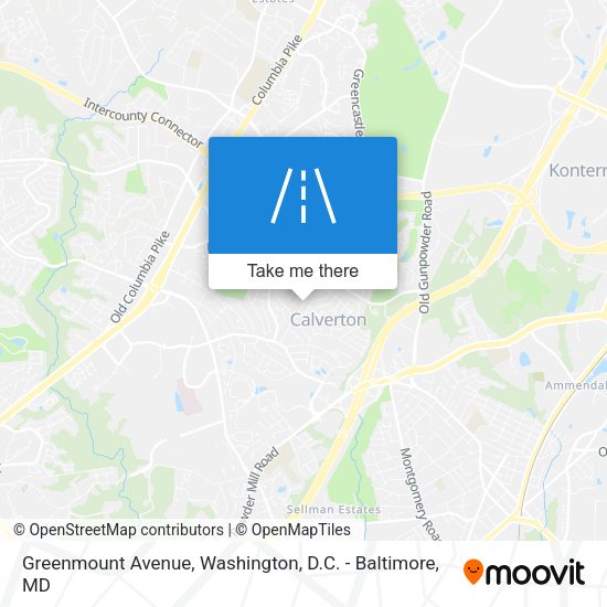 Mapa de Greenmount Avenue