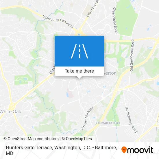 Hunters Gate Terrace map