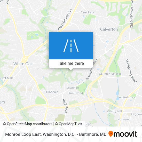 Mapa de Monroe Loop East