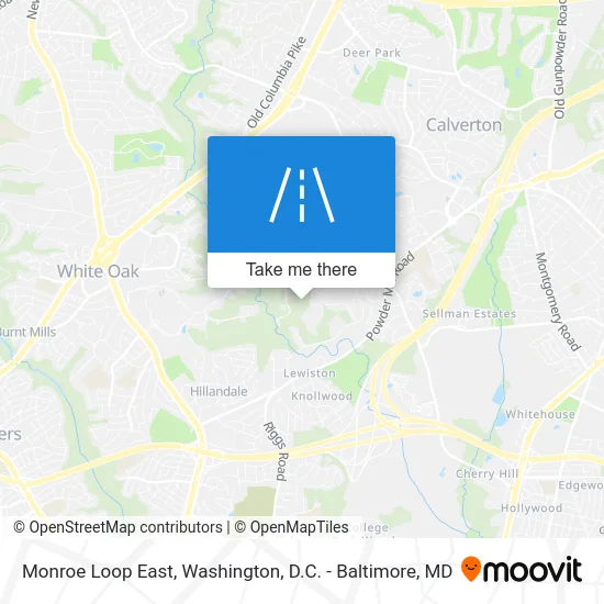 Monroe Loop East map
