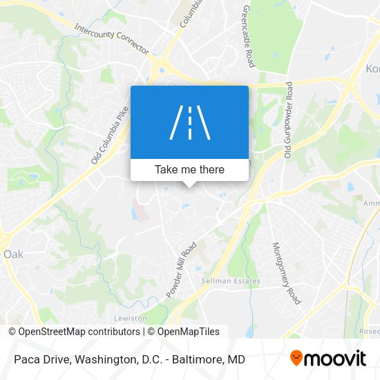 Paca Drive map