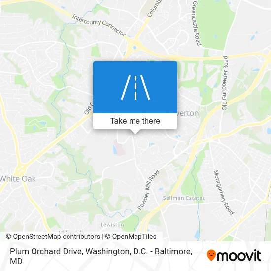 Plum Orchard Drive map