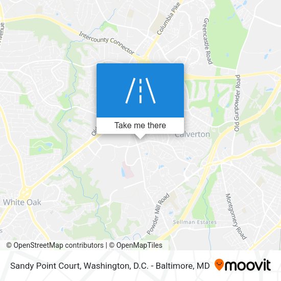 Sandy Point Court map