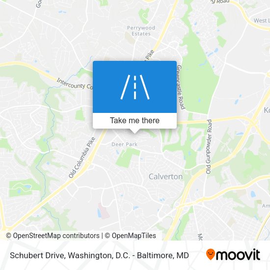Schubert Drive map