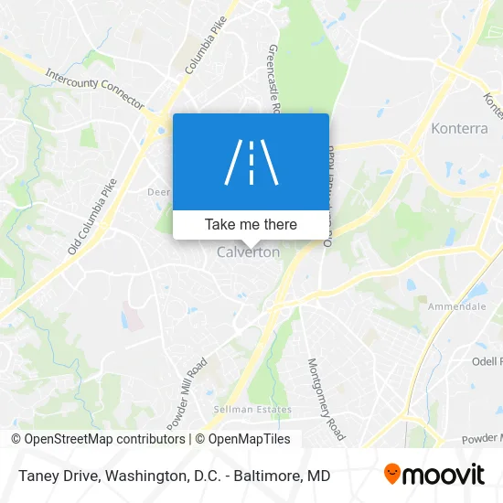 Taney Drive map