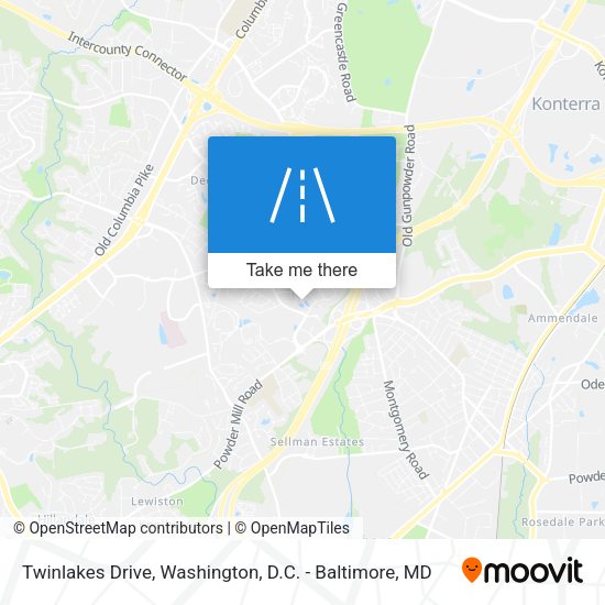 Twinlakes Drive map