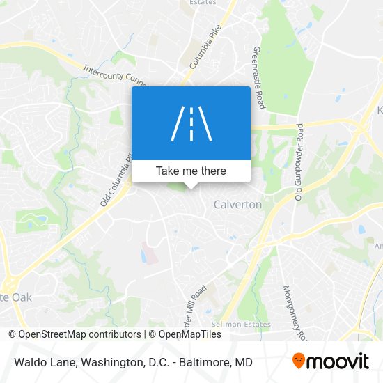 Waldo Lane map