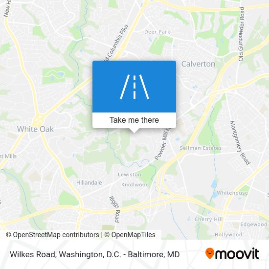 Wilkes Road map