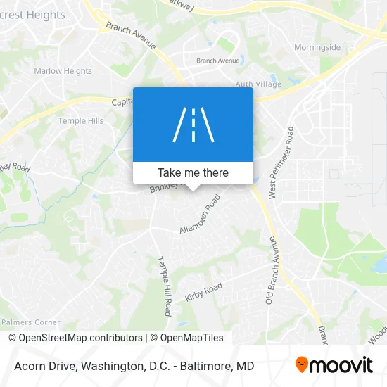 Acorn Drive map