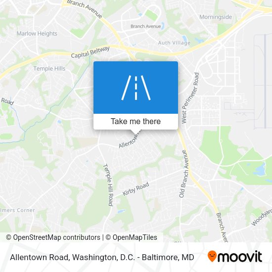 Allentown Road map