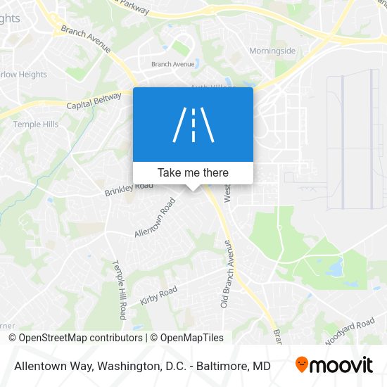 Mapa de Allentown Way