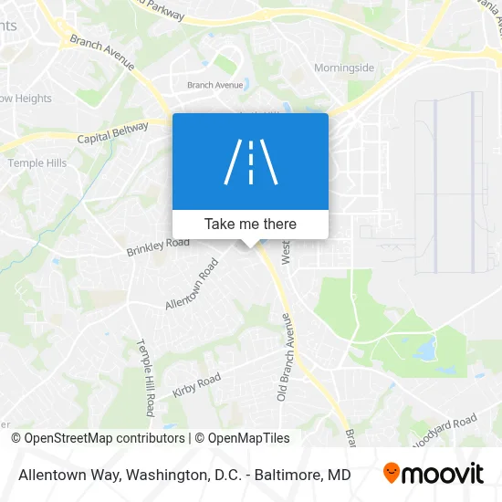 Allentown Way map