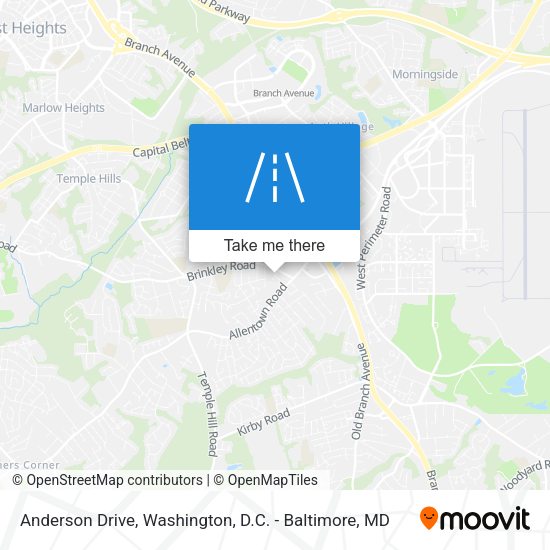 Anderson Drive map